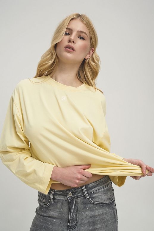 Longsleeve masełkowy oversize