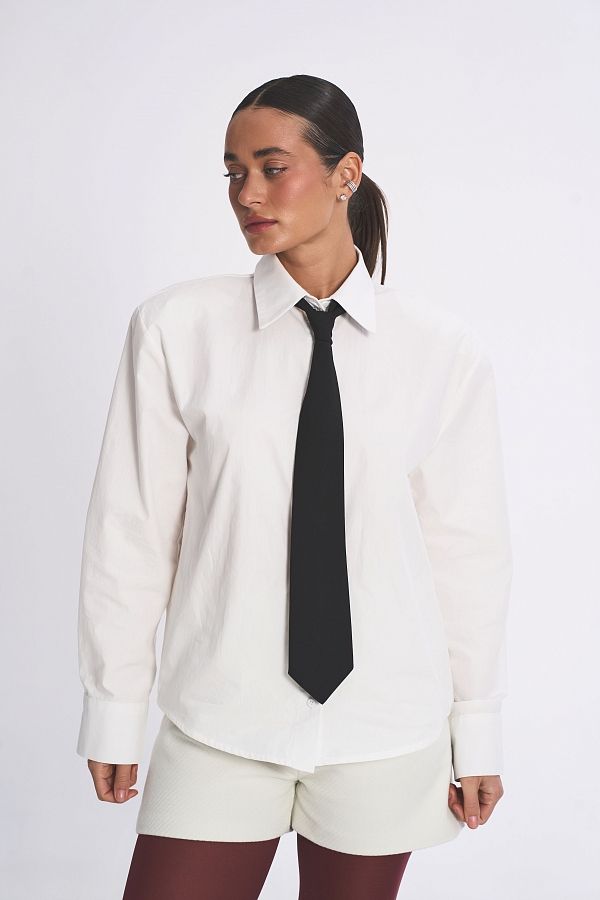 Bawełniana koszula z poduszkami biała kosz11/04 #RU#  kosz11/04 № 3