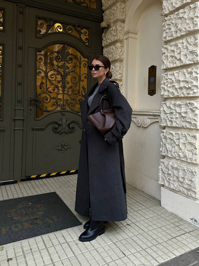 Płaszcz maxi z zatrzaskami 162701 № 1