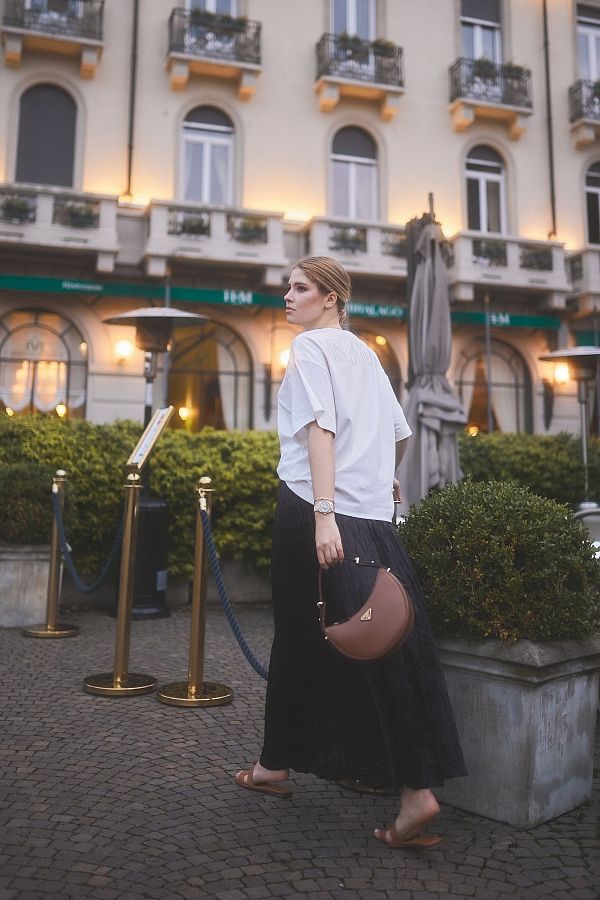 Spódnica midi czarna DF231057/2 #RU#  DF231057/2 № 3