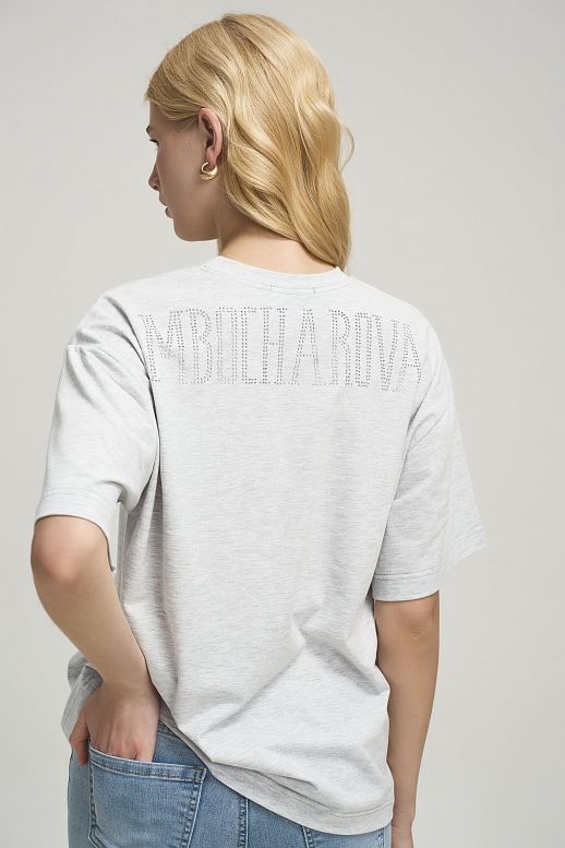 Koszulka z dżetami MBocharova szary melanrz - №2