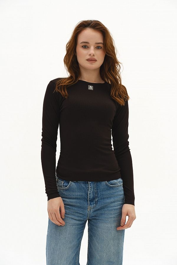 Longsleeve czekoladowy long15/12 № 1