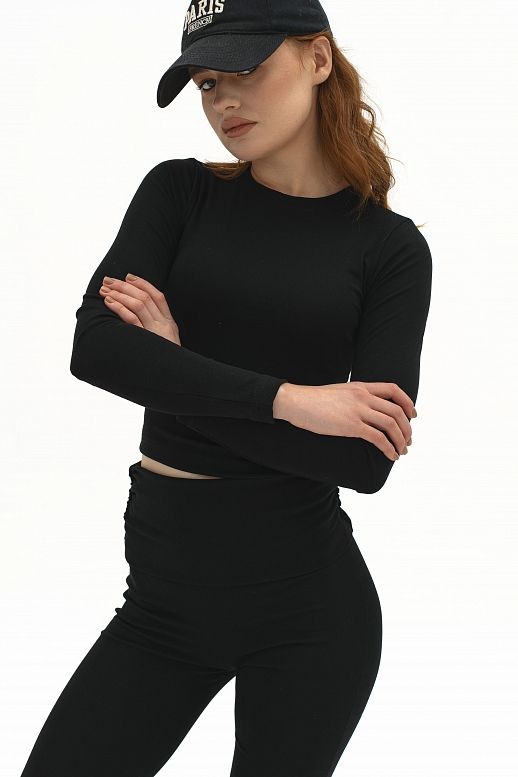 Garnitur bluzka i spodnie czarny