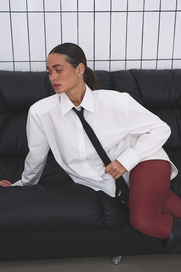 Bawełniana koszula z poduszkami biała kosz11/04 #RU#  kosz11/04 № 1