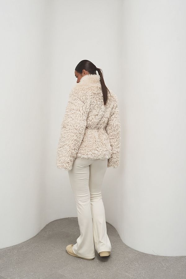 Futro skracane mleczne furt12/13 № 3