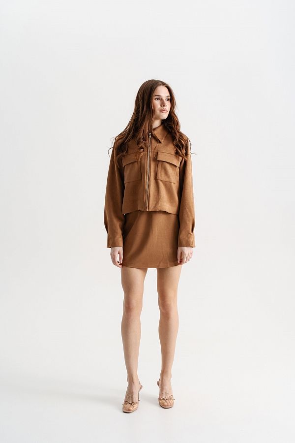 Zamszowa spódnica ruda zamsz16/05 #RU#  zamsz16/05 № 3