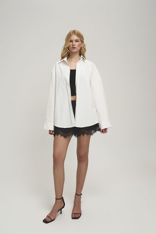 Gładka koszula oversize biała koszula18/06 #RU#  koszula18/06 № 3