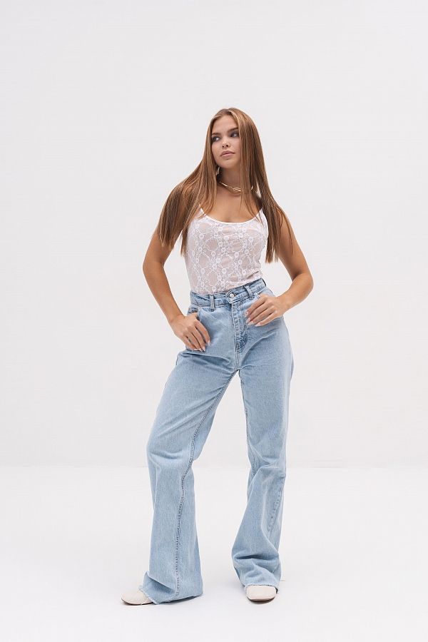 T-shirt mleczny z koronką tshirt0110 #RU#  tshirt0110 № 3