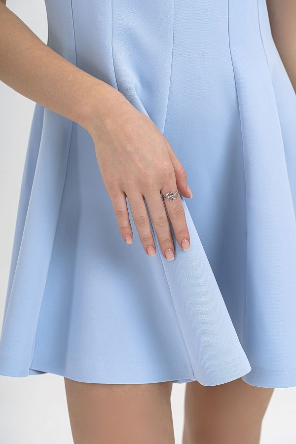 Klasyczna błękitna sukienka klas25/04 № 3