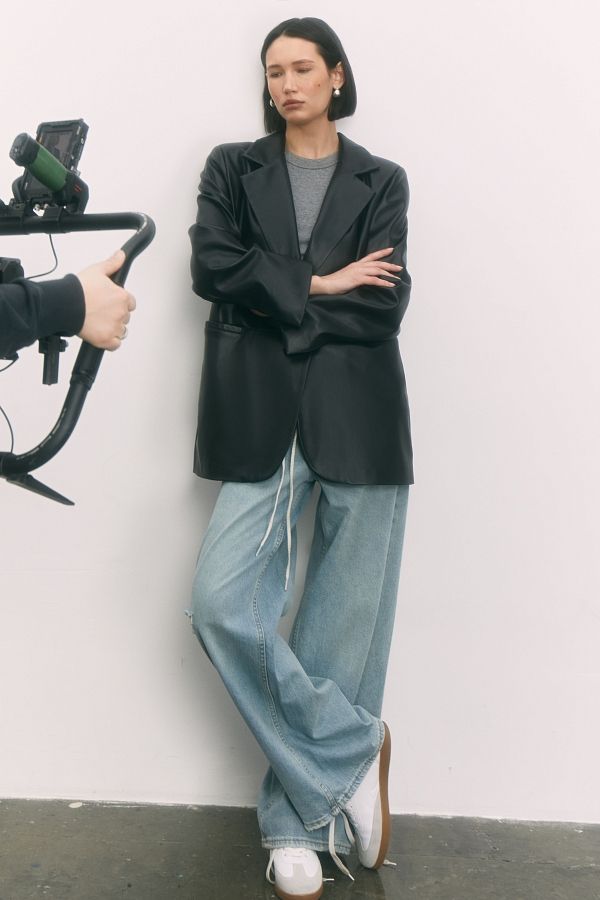 Marynarka z eko-skóry czarna PLZ11/2 #RU#  PLZ11/2 № 3