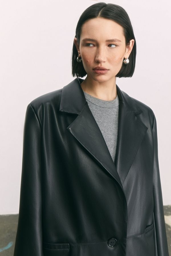 Marynarka z eko-skóry czarna PLZ11/2 #RU#  PLZ11/2 № 2