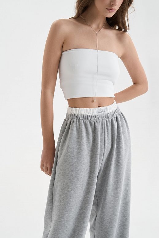 Dzianinowe spodnie palazzo