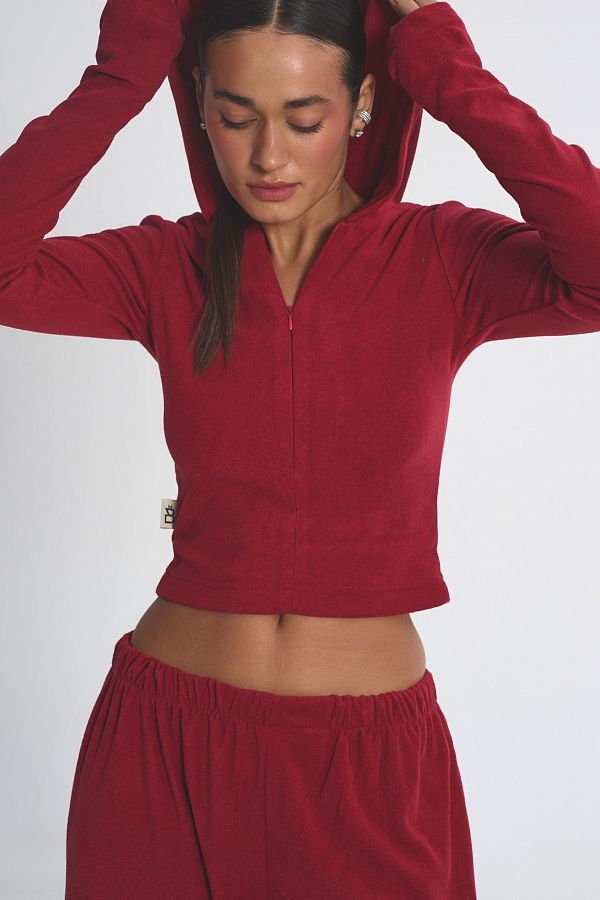 Kombinezon dopasowany z zamkiem czerwony garn06/02 #RU#  garn06/02 № 2