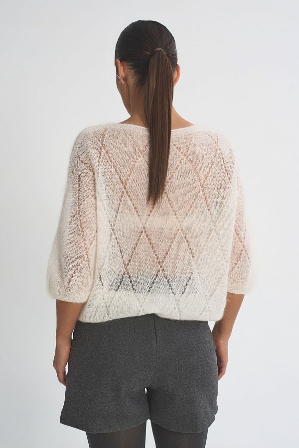 Spodenki wełniane w prążki szare spodenki28/04 #RU#  spodenki28/04 № 2