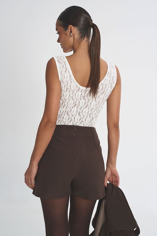 Spodenki wełniane w prążki brązowe spodenki12/02 #RU#  spodenki12/02 № 3