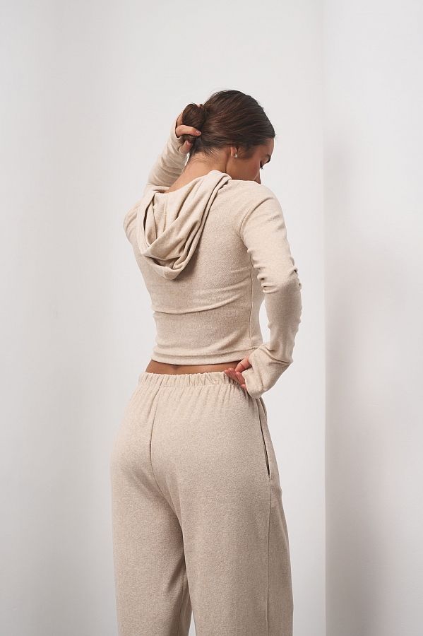 Kombinezon dopasowany z zamkiem beżowy garnit19/12 #RU#  garnit19/12 № 4