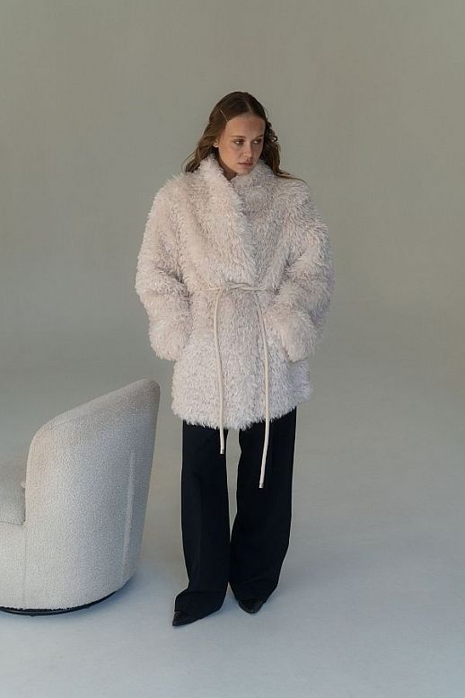 Futro wydłużone mleczne - №2