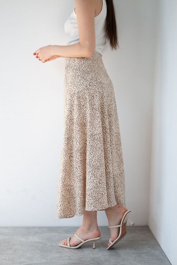 Spódnica maxi beżowa B0123/1 #RU# Spódnica maxi w kolorze beżowym B0123/1 № 3