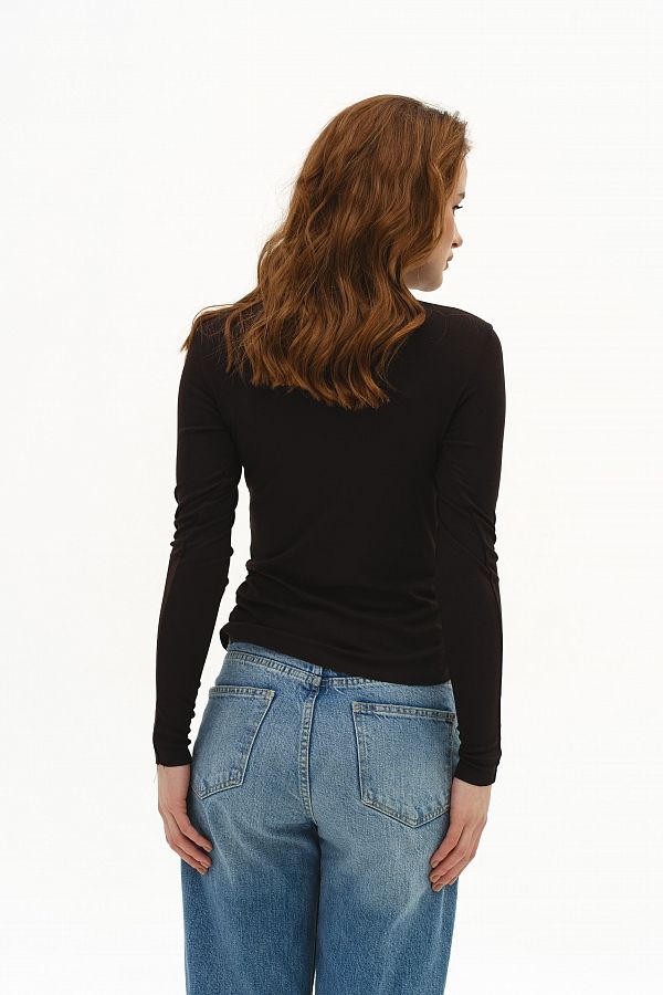 Longsleeve czekoladowy long15/12 № 2