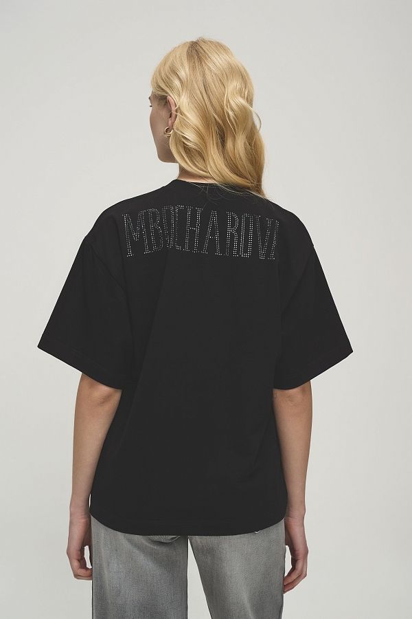 Koszulka z dżetami MBocharova czarna FB202411/2 #RU#  FB202411/2 № 2