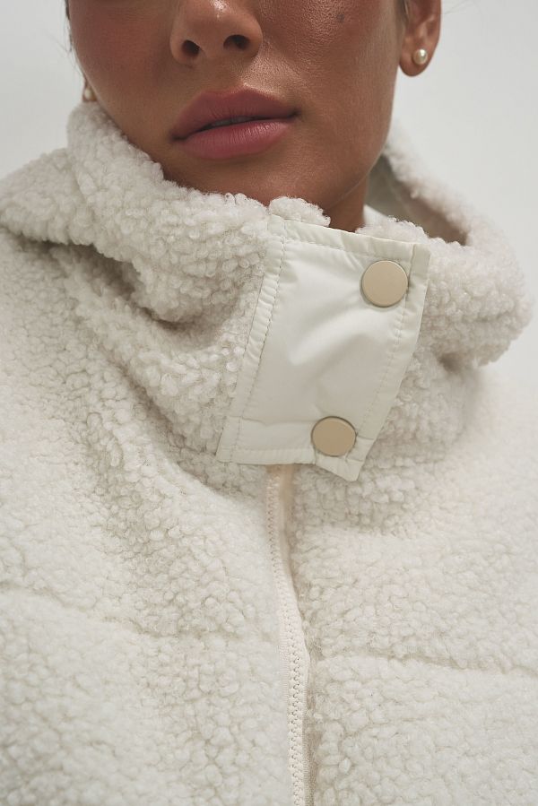 Kurtka Teddy mleczna 10016-007 № 3