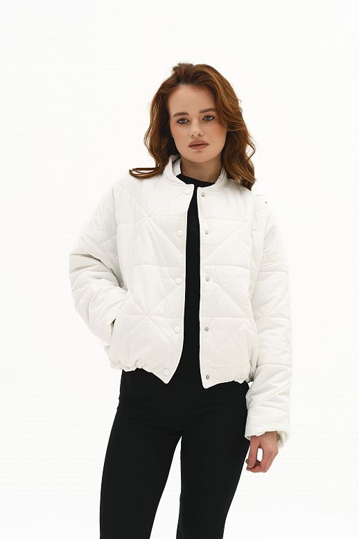 Kurtka pikowana mleczna - №2
