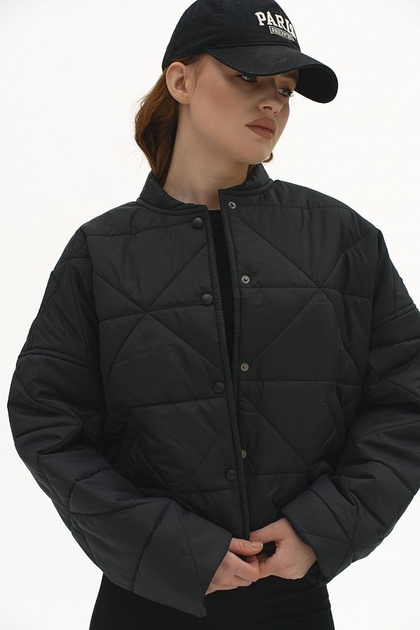 Kurtka pikowana czarna pikow15/10 № 5