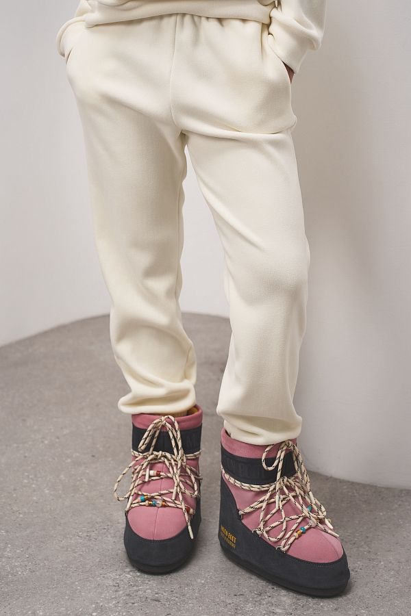 Polarowy garnitur bluza i spodnie mleczny garnitur19/13 #RU#  garnitur19/13 № 3