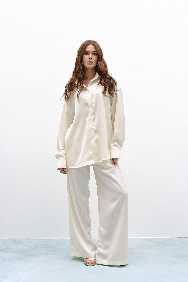 Jedwabny garnitur biały jedw07/3 #RU#  jedw07/3 № 1