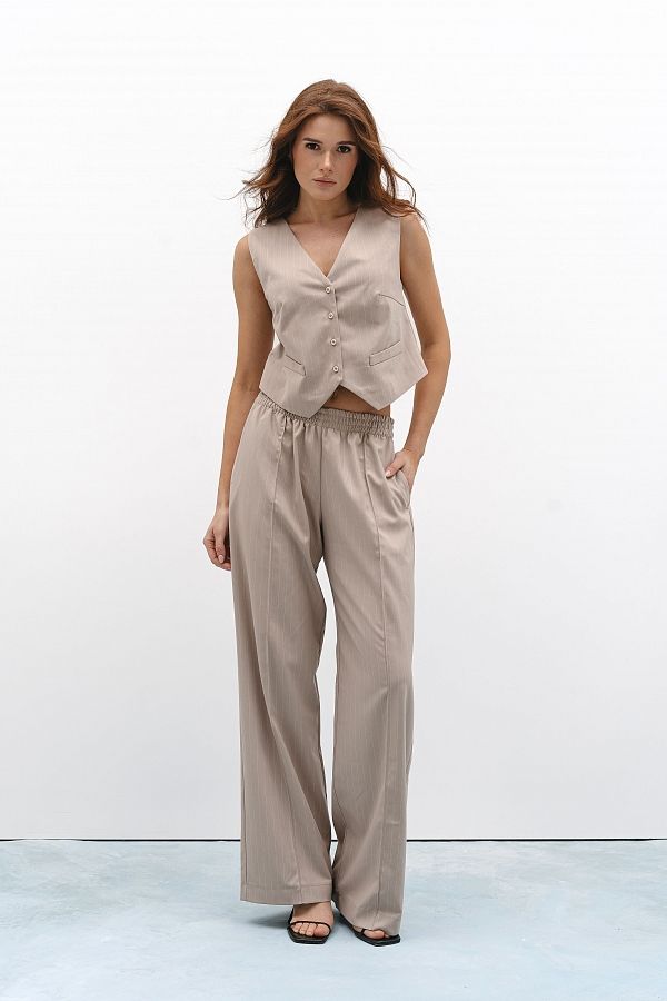 Klasyczna beżowa kamizelka klas05/4 #RU#  klas05/4 № 1