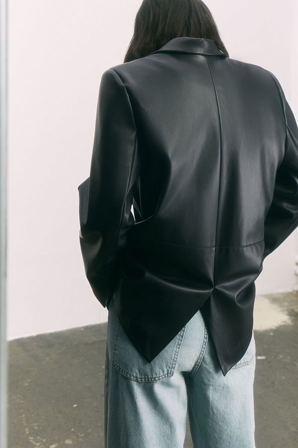 Marynarka z eko-skóry czarna PLZ11/2 #RU#  PLZ11/2 № 4