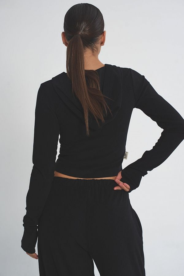 Kombinezon dopasowany z zamkiem czarny garn06/04 #RU#  garn06/04 № 5