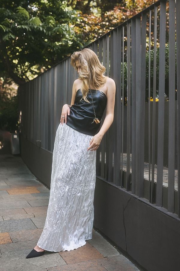 Spódnica midi mleczna DF231057/1 #RU#  DF231057/1 № 1