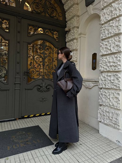 Płaszcz maxi z zatrzaskami - №2