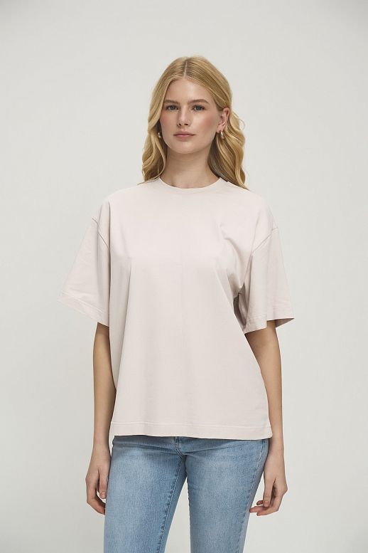 Koszulka z dżetami MBocharova beżowa