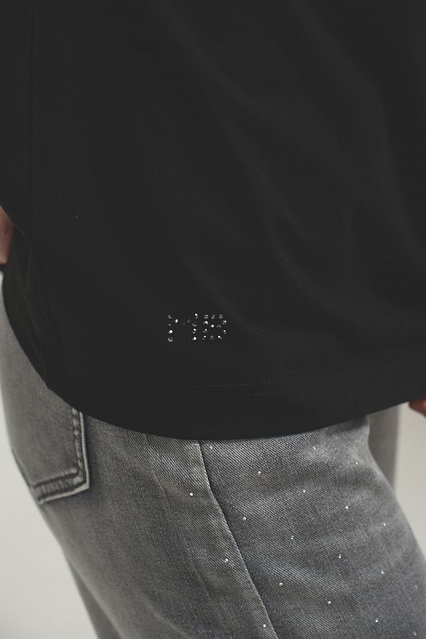 Koszulka z dżetami MBocharova czarna FB202411/2 #RU#  FB202411/2 № 3