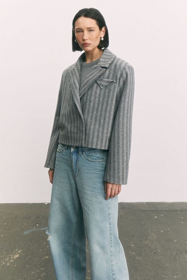 Marynarka na guzikach ciemnoszara МБПЛ1202/2 #RU#  МБПЛ1202/2 № 2