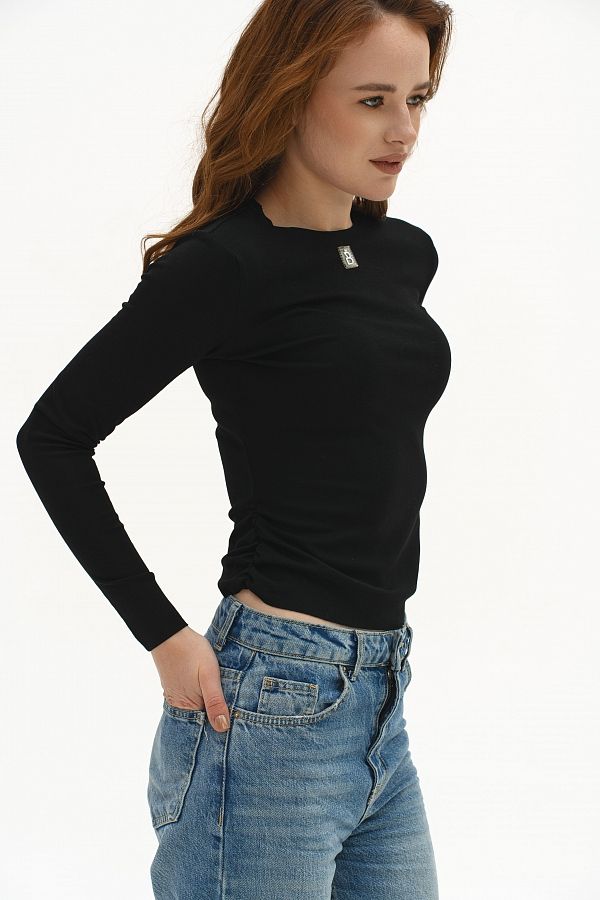 Longsleeve czarny long15/11 № 3