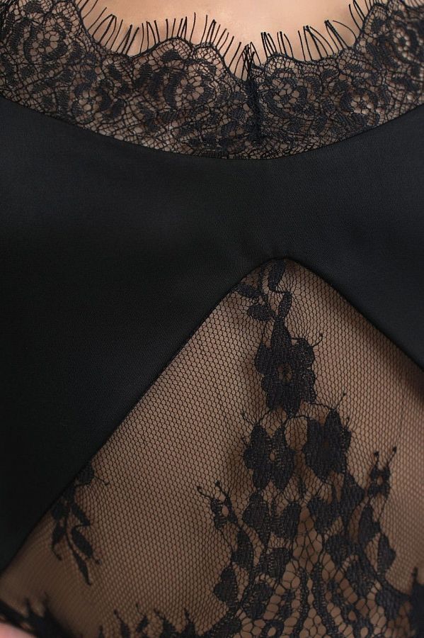 Jedwabna sukienka z koronką  jedws14/1 № 5