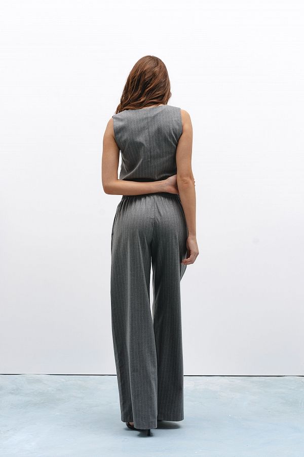 Klasyczna kamizelka szara w paski klas05/6 #RU#  klas05/6 № 2