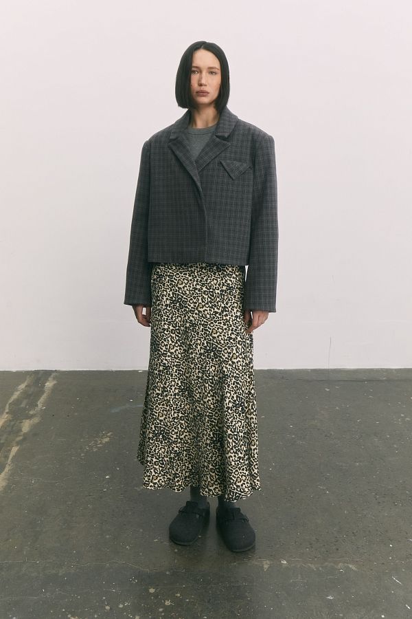 Marynarka na guzikach w ciemnoszarą kratę  МБПЛ1202 #RU#  МБПЛ1202 № 1