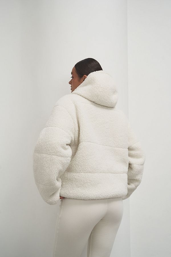 Kurtka Teddy mleczna 10016-007 № 4