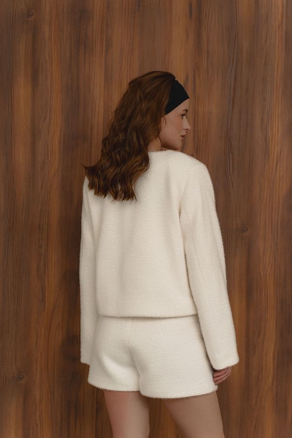 Szorty mleczne z alpaką szort21/10 № 3