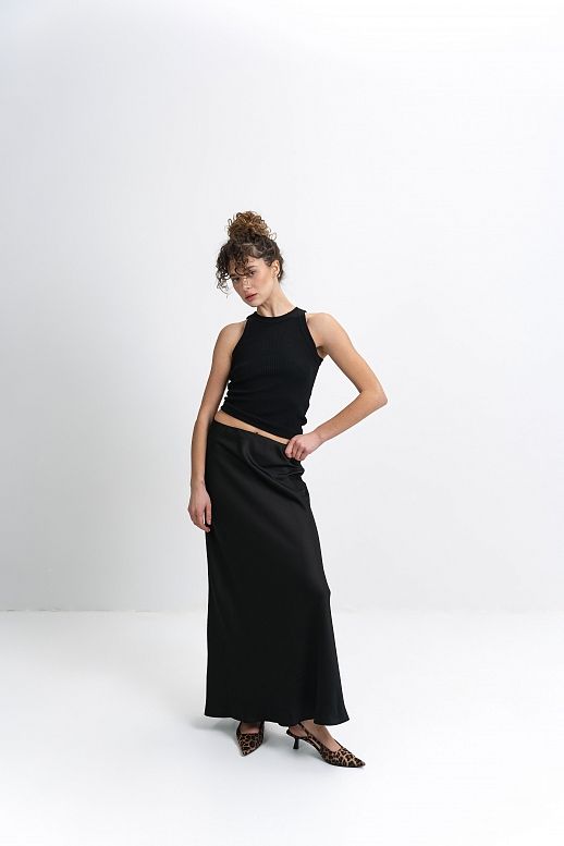 Jedwabna midi spódnica